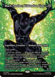 【MAR】【ENG】【Foil】〈087-M-GW〉《ワカンダの王、ブラック・パンサー/Black Panther, Wakandan King》