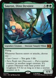 【MSC】【ENG】【Foil】〈731-M-G〉《吸精恐竜、サウロン/Sauron, Dino Devotee》