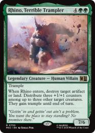 【MSC】【ENG】【Foil】〈730-R-G〉《恐怖の蹂躙者、ライノ/Rhino, Terrible Trampler》