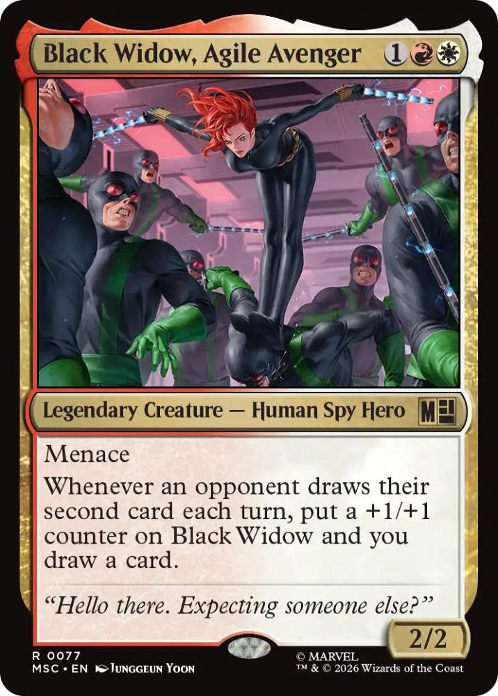 MTG 敏捷なるアベンジャーズ、ブラック・ウィドウ 英語 サージ Foil ミントモール / MINT GAMES MTG(東日本橋) / 【MSC】【ENG】【サージ