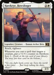【MSC】【ENG】【Foil】〈596-R-W〉《弓使い、ホークアイ/Hawkeye, Bowslinger》