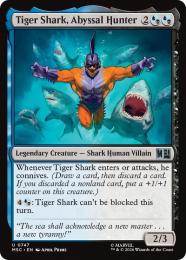 【MSC】【ENG】【Foil】〈747-U-UB〉《深海の狩人、タイガーシャーク/Tiger Shark, Abyssal Hunter》