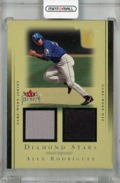 2002 Fleer Premium Alex Rodriguez Diamond Stars Dual Game Used #7 ※初期傷・白かけあり【063/100】 Texas Rangers
