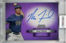 2012 Topps Bowman Sterling Max Fried Prospect Autographs Purple Refractors #BSAP-MF ※傷・汚れあり【08/10】 San Diego Padres