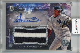 2016 Topps Bowman Inception Luis Severino Autograph Jumbo Patch #IAJP-LSE RC ※白かけあり New York Yankees