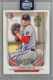 2020 Topps Archives Signature Series Active Player Edition Lucas Giolito Buyaback Autograph 【42/93】 Washington Nationals