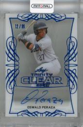 2021 Leaf Trinity Oswald Peraza Clear Autographs Platinum #CA-OP1 【12/99】