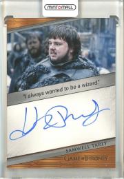 2023 Rittenhouse Game of Thrones John Bradley as Samwell Tarly Autographs