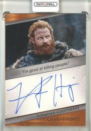 2023 Rittenhouse Game of Thrones Kristofer Hivju as Tormund Giantsbane Autographs