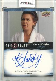 2019 Upper Deck The X-Files Monster of the Week Kerry Sandomirsky as Joanne Paranormal Script Autographs #AKS《※白かけあり》
