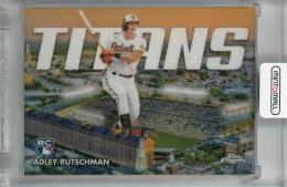 2023 Topps Chrome Adley Rutschman Topps Chrome Titans #CT-10 RC ※裏面初期傷あり Baltimore Orioles