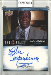 2019 Upper Deck The X-Files Monster of the Week Blu Mankuma as Detective Pennock Paranormal Script Autographs #ABM