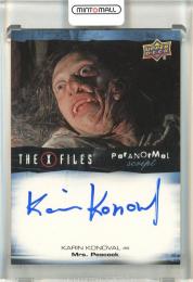 2019 Upper Deck The X-Files Monster of the Week Karin Konoval as Mrs Peacock Paranormal Script Autographs #AKK