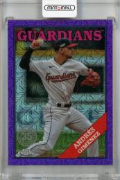 2023 Topps Update Series Andres Gimenez 1988 Topps Chrome Silver Pack Purple Mojo #T88CU-73 【59/75】 Cleveland Guardians