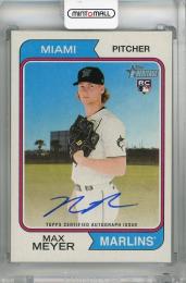 2023 Topps Heritage Max Meyer Real One Autographs #ROA-MMR RC Miami Marlins