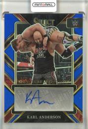 2023 Panini Select WWE Karl Anderson Signature Selections Prizms Blue #SLKAN Auto【16/35】