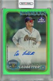2024 Topps Pro Debut Colton Ledbetter Base Autographs Green #PD-199【78/99】 Charleston Riverdogs