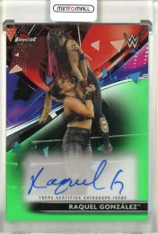 2021 Topps Finest WWE Raquel Gonzalez Autographs Green Refractors #RARG【68/99】《※傷あり》