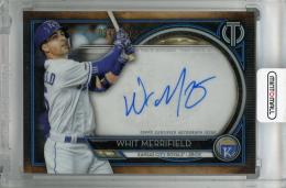 2020 Topps Tribute Whit Merrifield Autographs Blue #TA-WM ※裏面状態難【034/150】 Kansas City Royals