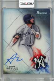 2021 Topps Bowman Sterling Austin Wells Prospect Autographs #BSPA-AW New York Yankees