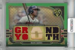 2022 Topps Triple Threads Ozzie Albies Triple Threads Relics Emerald #TTR-OA2 【17/18】 Atlanta Braves