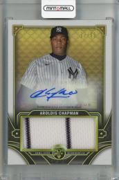 2022 Topps Triple Threads Aroldis Chapman Single Jumbo Relics Autographs #ASJR-AC【98/99】 New York Yankees