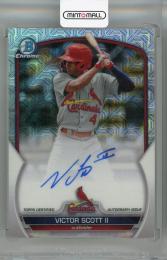 2023 Bowman Chrome Mega Box Victor Scott II Mojo Autographs #BCMA-VS St. Louis Cardinals