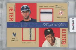 2003 Fleer Rookies and Greats Through the Years Game Used Dual Jersey & Pants / DEREK JETER & PHIL RIZZUTO(New York Yankees) 【119/360】