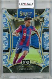 2023-24 Panini Select La Liga Lamine Yamal Mezzanine Winter Camo #136 RC ※裏面初期傷あり【02/99】 FC Barcelona