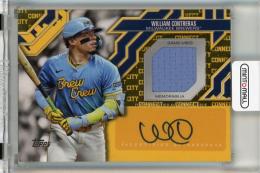 2025 Topps Series 2 William Contreras City Connect Swatch Autograph Relics #CCA2WC