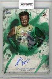 2018 TOPPS WWE Undisputed Autographs Green Xavier Woods 【02/50】