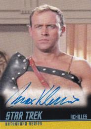2010 RITTENHOUSE Star Trek Remastered Original Series Autograph  Max Kleven as Achilles in Bread and Circuses