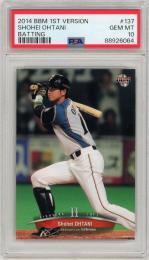 2014 BBM 1st バージョン 大谷翔平 Batting #137【PSA10】《Gem-MINT》 北海道日本ハムファイターズ