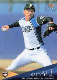 2021 BBM 北海道日本ハムファイターズ #F02 斎藤佑樹 レギュラーカード