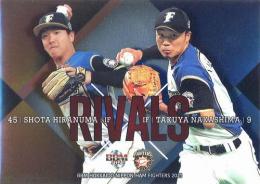 2021 BBM 北海道日本ハムファイターズ #RV2 中島卓也&平沼翔太 RIVALS インサートカード