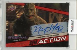 2023 UPPER DECK Spider-Man No Way Home Rhys Ifans as The Lizard In Action Autographs Red Foil #IA2【v】 marvel