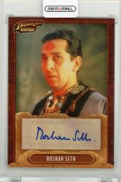 2008 TOPPS Indiana Jones Heritage Roshan Seth Autographs #NNO moovie