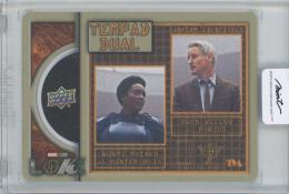 2023 Upper Deck Loki Season 1 Tempad Dual Metal Owen Wilson as Mobius Wunmi Mosaku as Hunter B-15