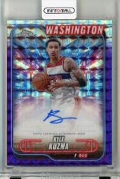 2024-25 Topps Chrome Kyle Kuzma Autographs Purple Geometric Refractors #TCAKK