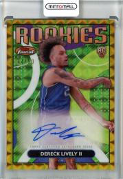 2023-24 Topps Finest Basketball Dereck Lively Ⅱ Rookie Autographs Gold Geometric Refractors #RFADLII【44/50】 Dallas