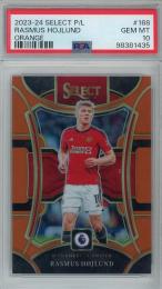2023-24 Panini Select English Premier League Rasmus Hojlund Orange #168【63/75】【PSA10】 Manchester United