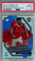 2021-22 Finest UEFA Champions League Bruno Fernandes Prized Footballers Fusion #PFF7【8/50】【PSA10】 Manchester United