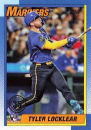 2025 Topps SERIES.1 MLB #T90-6 Tyler Locklear【'90 Topps Baseball 35th Anniversary】インサートカード RC