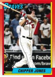 2025 Topps SERIES.1 MLB #T90-16 Chipper Jones【'90 Topps Baseball 35th Anniversary】インサートカード
