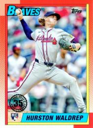 2025 Topps SERIES.1 MLB #T90-18 Hurston Waldrep【'90 Topps Baseball 35th Anniversary】インサートカード RC