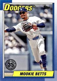 2025 Topps SERIES.1 MLB #T90-60 Mookie Betts【'90 Topps Baseball 35th Anniversary】インサートカード