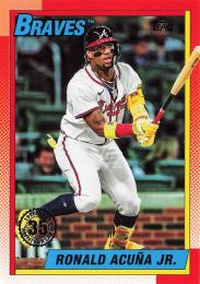 2025 Topps SERIES.1 MLB #T90-75 Ronald Acuna Jr.【'90 Topps Baseball 35th Anniversary】インサートカード