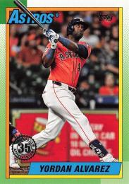 2025 Topps SERIES.1 MLB #T90-82 Yordan Alvarez【'90 Topps Baseball 35th Anniversary】インサートカード