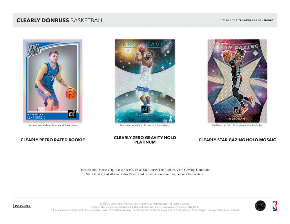 ミントモール / MINT-WEB店 (ボックス通販) / NBA 2020-21 PANINI CLEARLY DONRUSS BASKETBALL