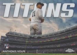 2023 Topps Chrome MLB #CT-19 Anthony Volpe インサートカード Titans RC